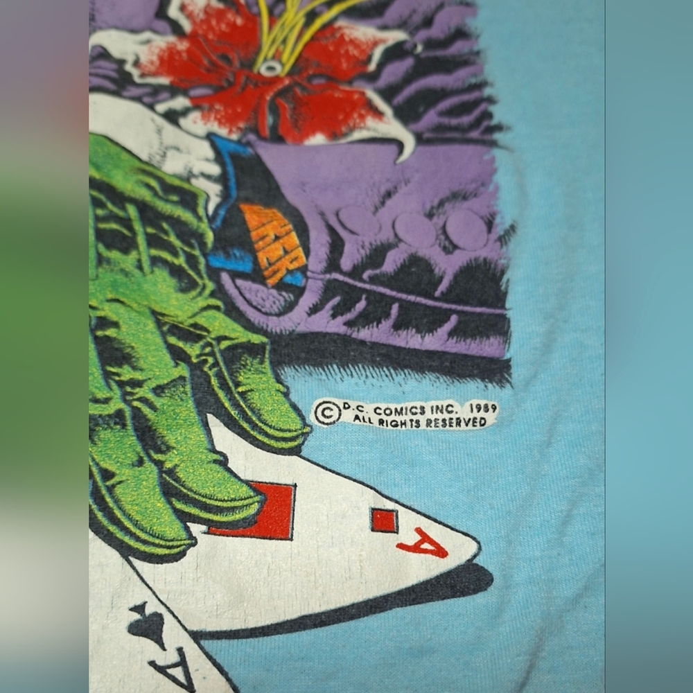 Vintage 1989 Joker Batman DC Comics T Shirt Men's size XL - Picture 3 of 7